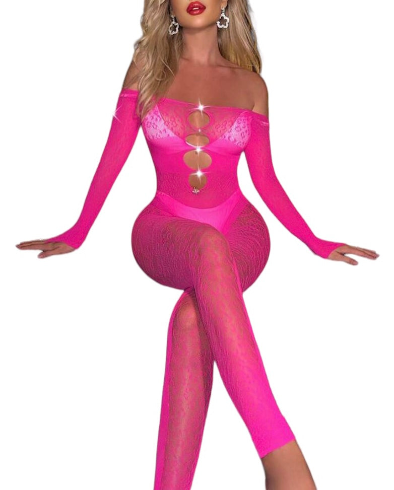 Stunna Girl Hot Pink Body Suit