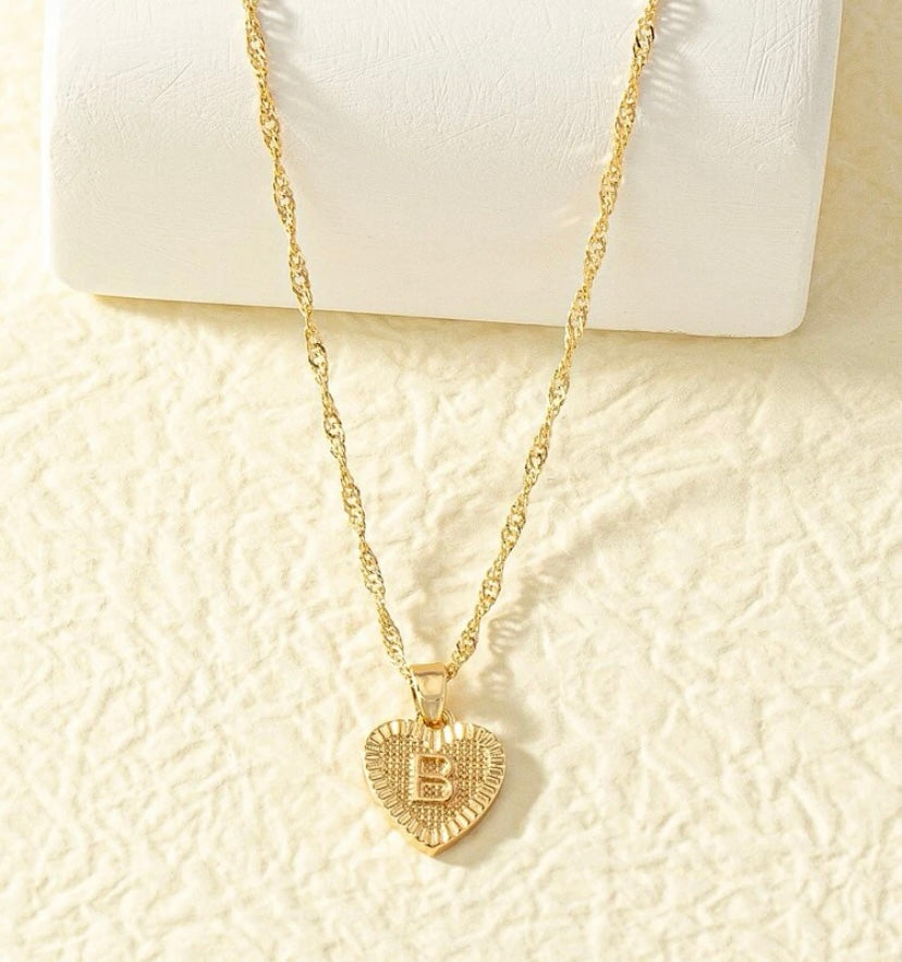 Initial Heart Necklace