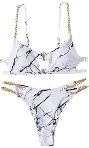 Marble Swimsuit Set